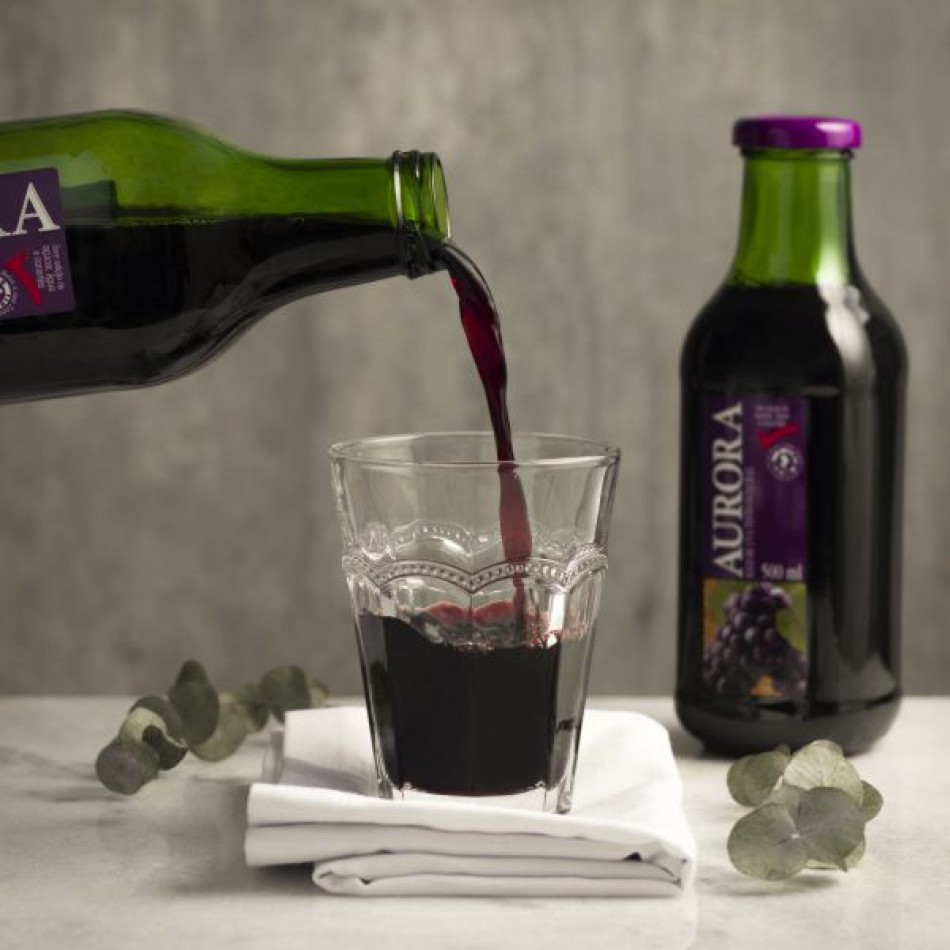 Suco de uva integral Aurora é eleito um dos melhores alimentos do mercado